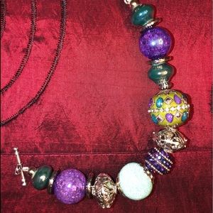 New Purple, blue & white bracelet